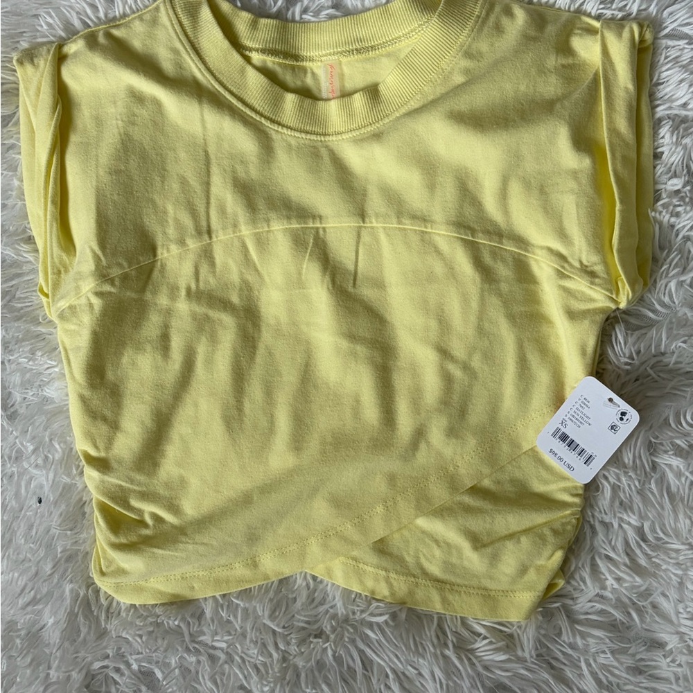 Free People FP Movement Hot Shot Crossover Crewneck Top